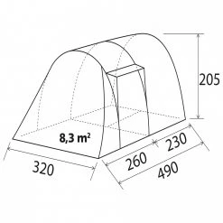 Brunner - Arqus Outdoor 5 - Tente de groupe -Mobilier de camping Soldes brunner arqus outdoor 5 tente de groupe detail 3