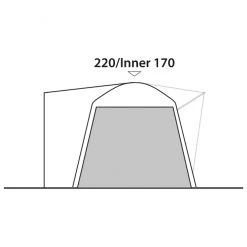 Outwell - Milestone Inner - Tente intérieure -Mobilier de camping Soldes outwell milestone inner tente interieure detail 3
