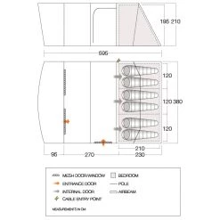 Vango - Aether 600XL - Tente de groupe -Mobilier de camping Soldes vango aether 600xl tente de groupe detail 3