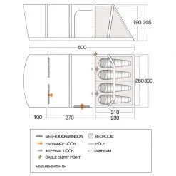 Vango - Aether Air 450XL - Tente 4 places -Mobilier de camping Soldes vango aether air 450xl tente 4 places detail 4
