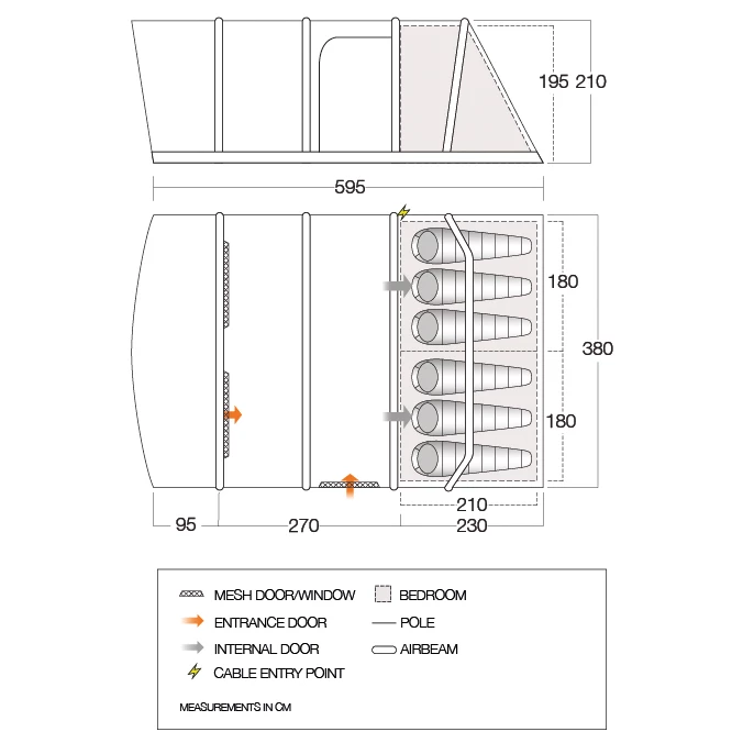 Vango - Aether Air 600XL - Tente de groupe 3 Vango - Aether Air 600XL - Tente de groupe – Image 3