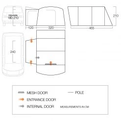 Vango - Galli Low - Auvent camping-car -Mobilier de camping Soldes vango galli low auvent camping car detail 5