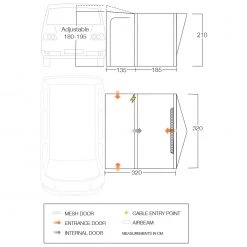 Vango - Tolga Air VW - Auvent camping-car -Mobilier de camping Soldes vango tolga air vw auvent camping car detail 3