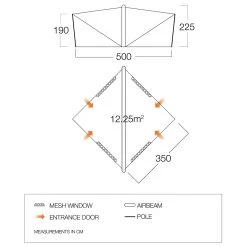 Vango - Trigon Airhub - Tente de groupe -Mobilier de camping Soldes vango trigon airhub tente de groupe detail 4