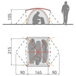 Vaude - Campo 3P - Tente 3 places -Mobilier de camping Soldes vaude campo 3p tente 3 places detail 4