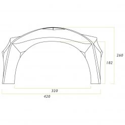 Zempire - Aerobase 4 + 1 Wall - Rallonge pour tente -Mobilier de camping Soldes zempire aerobase 4 1 wall rallonge pour tente detail 6